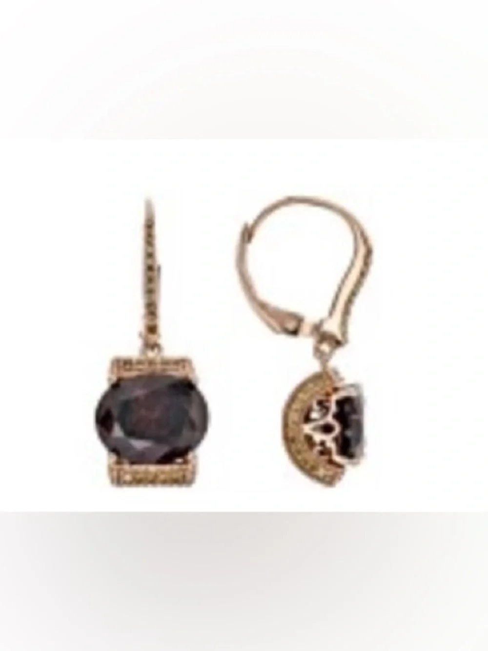 🌸JTV47 - Vanna K for Bella Luce Mocha & Champagne Diamond Simulants Earrings 🤎🛍️